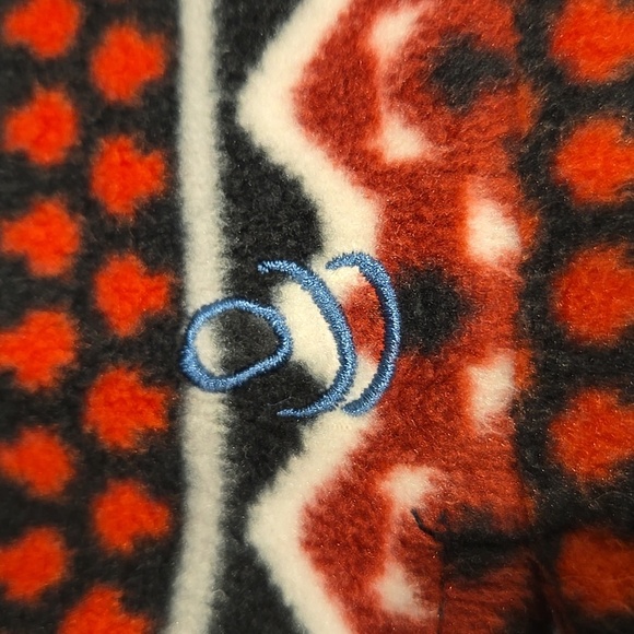 CUDDL DUDS AZTEC FLEECE HOODED WATERFALL OPEN CARDIGAN. SIZE SMALL/ MEDIUM. - Picture 4 of 8